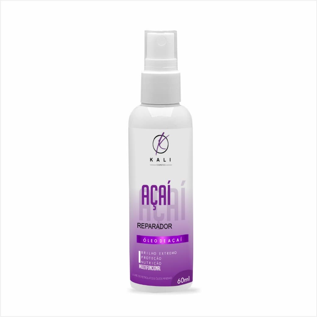 Óleo de Açaí Reparador de Pontas 60ml Kali Cosmetics