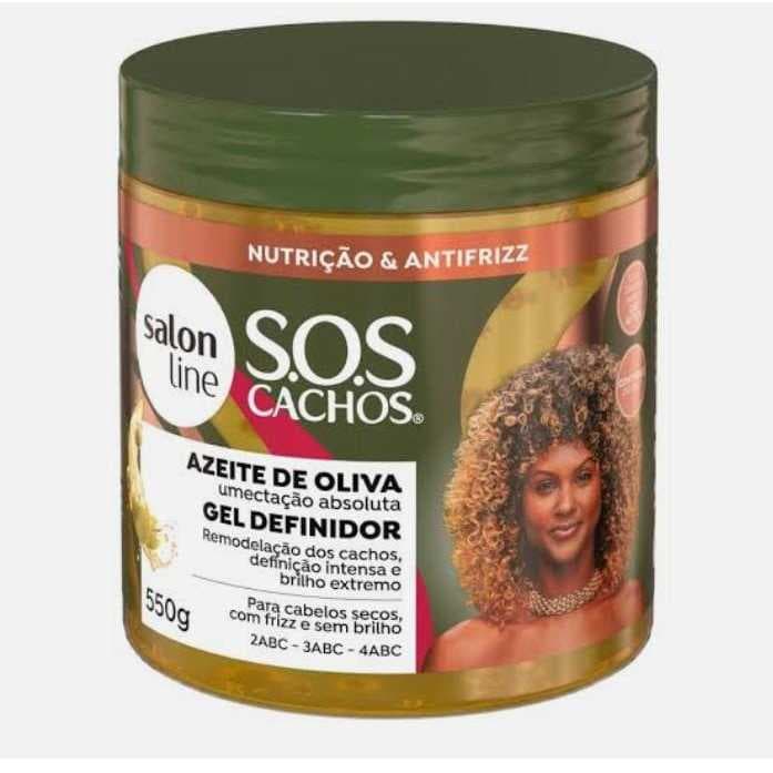 Gel Definidor Salon Line Sos Cachos Azeite de Oliva 550g