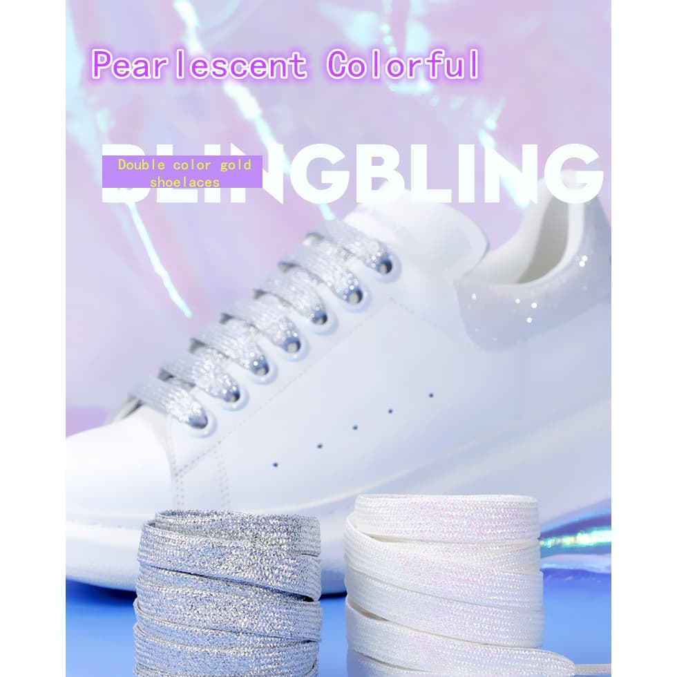 Cadarço 1,50m 150cm Brilhante Feminino Gritter Brilho