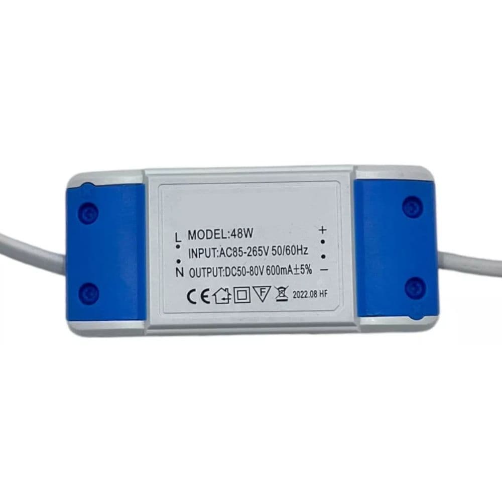 Reator Driver Plafon 36-48W Fonte Bivolt Garante Eficiencia e Estabilidade da Iluminaçao LED