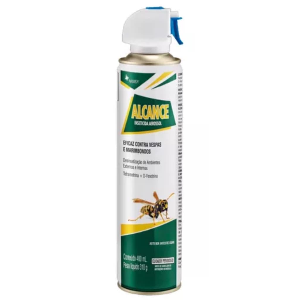 Alcance Spray 400ml Anti Vespas Marimbondos Abelhas e Mangavas