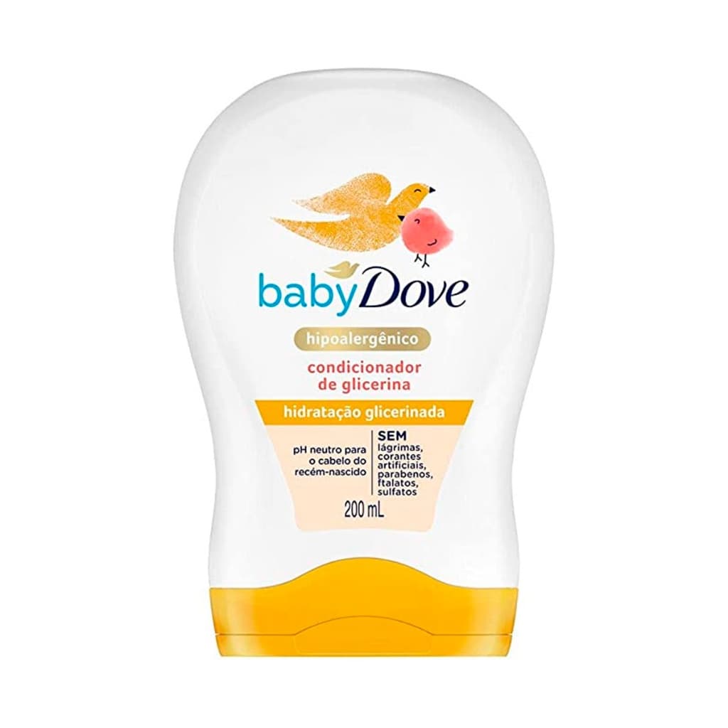 Dove Baby Condicionador Hipoalergênico Hidratação Glicerinada 200ml - Limpeza e Cuidado Suave