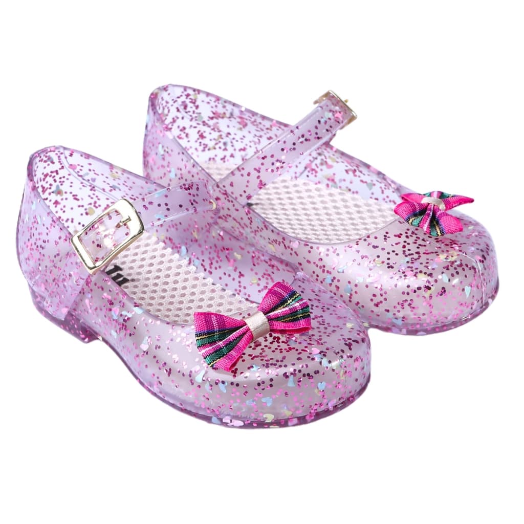 Sapatilha glitter lacinho sandália menina calçados infantil juju shoes
