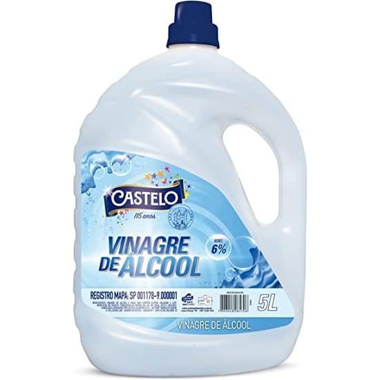 1 Vinagre Castello Concentrado Alcool 6% Acidez Limpeza