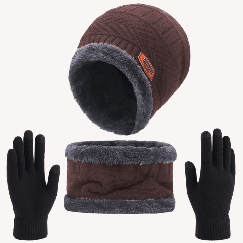 Kit Inverno Touca de Frio + Gola Forrada+ Luva Unissex