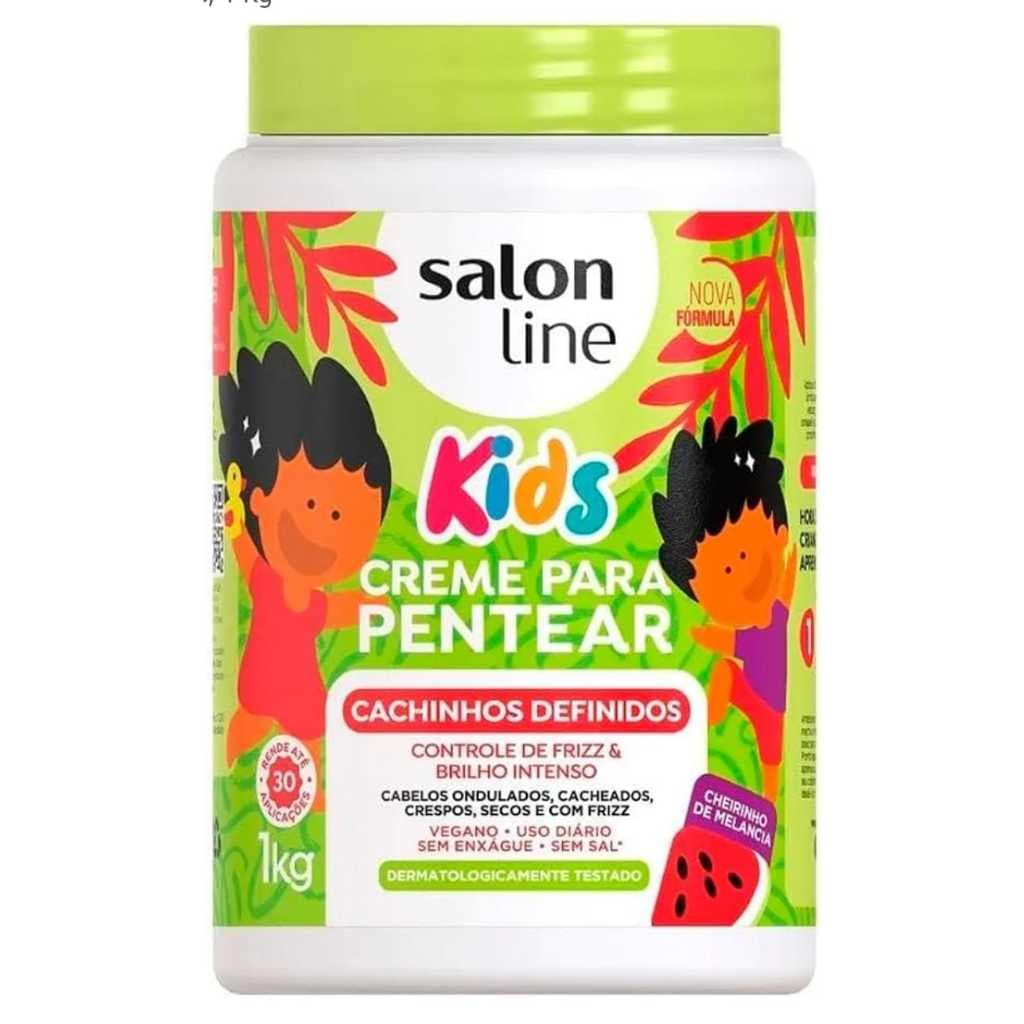 Creme Para Pentear Kids Cachinhos Definidos Salon Line 1kg Melancia