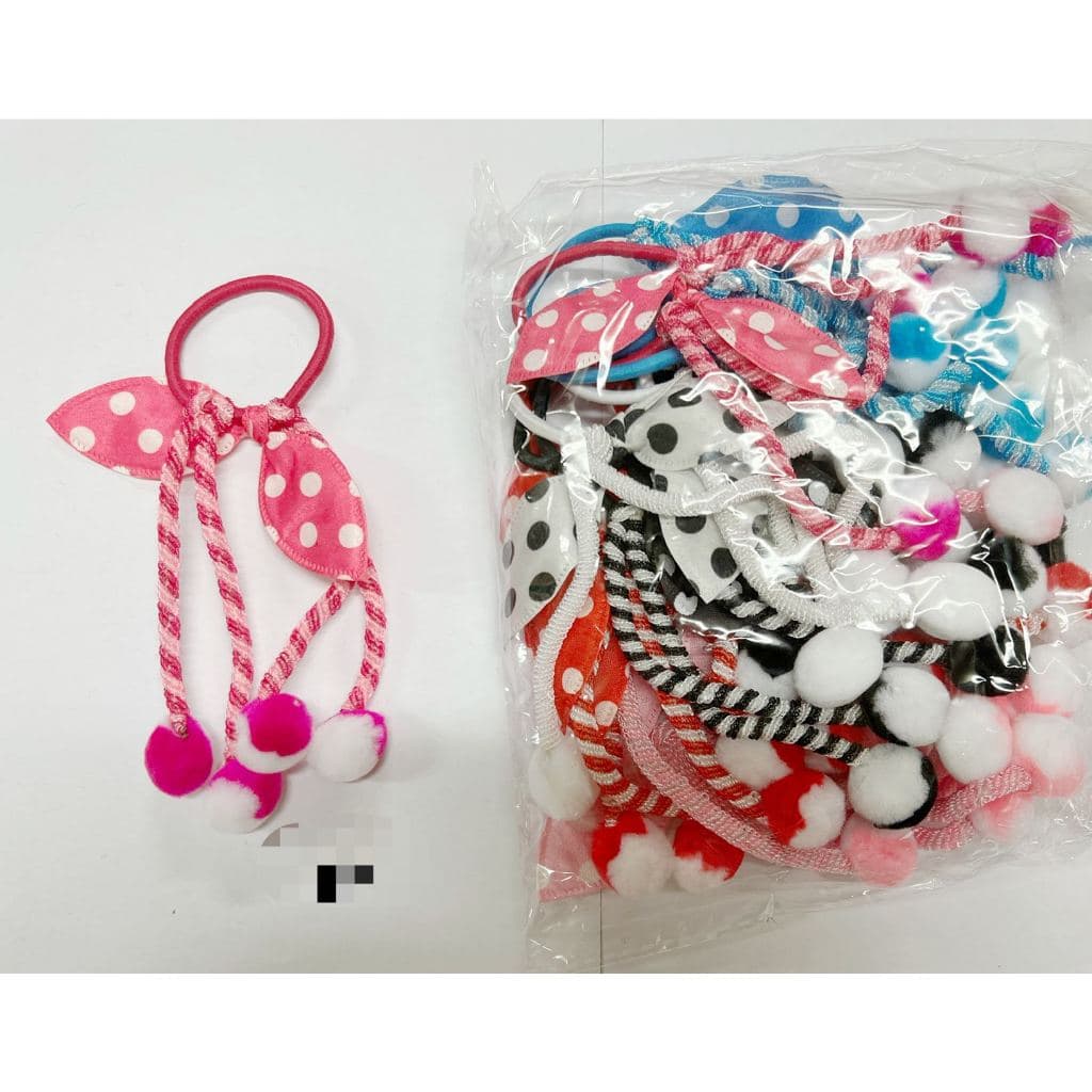 Kit 12 Elástico De Cabelo Com Orelhas De Coelho Para Infantil