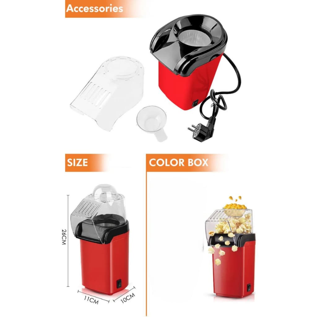 Pipoqueira Elétrica Ar Quente Gourmet de Cinema em Casa 110v