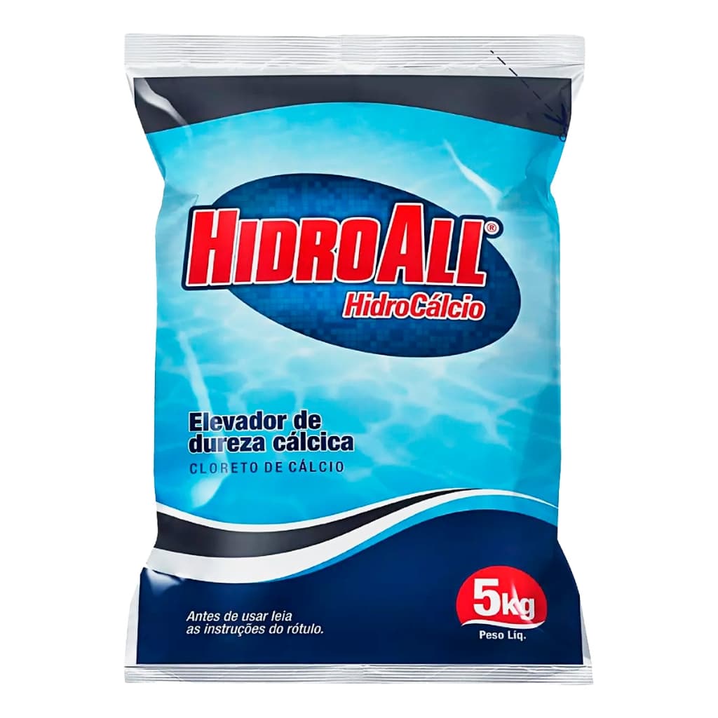 Elevador De Dureza Cálcica Para Piscinas Hidrocálcio Hidroall Fibra Alvenaria Vinil 5kg