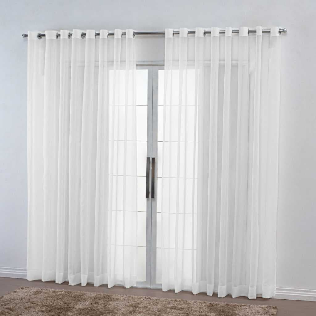 Cortina Só Voil Transparente 8.00x2.30 Sem forro Para Varão.