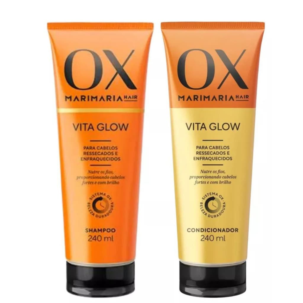 Shampoo + Condicionador Mari Maria Hair Ox Vita Glow 240ml