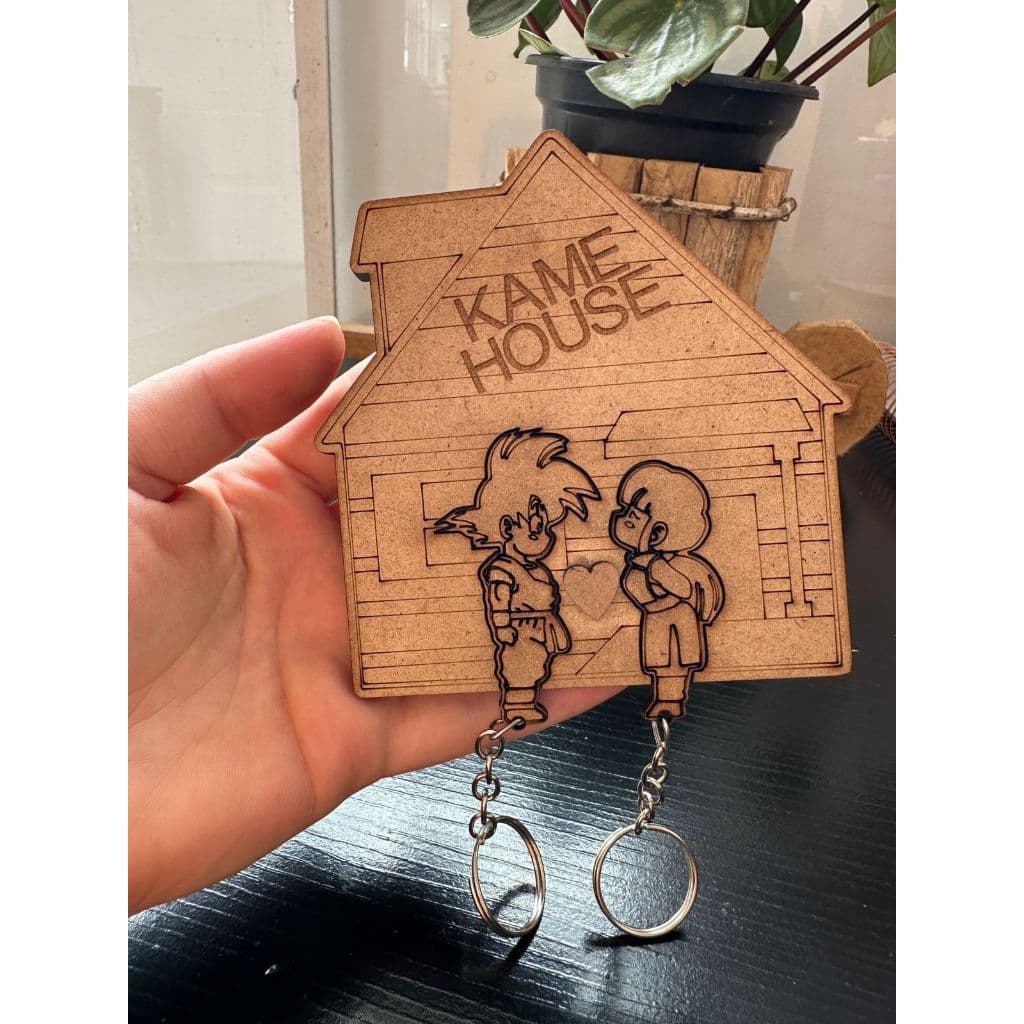 chaveirode casal dragon boll Goku e Chichi decoraçoes casa lembrancinha namorados