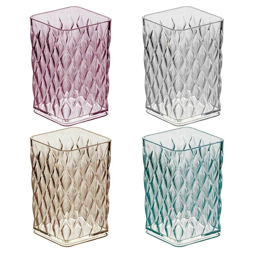 Porta escova dentes pasta creme dental suporte plástico luxo organizador banheiro lavabo pia bancada maquiagem pincel