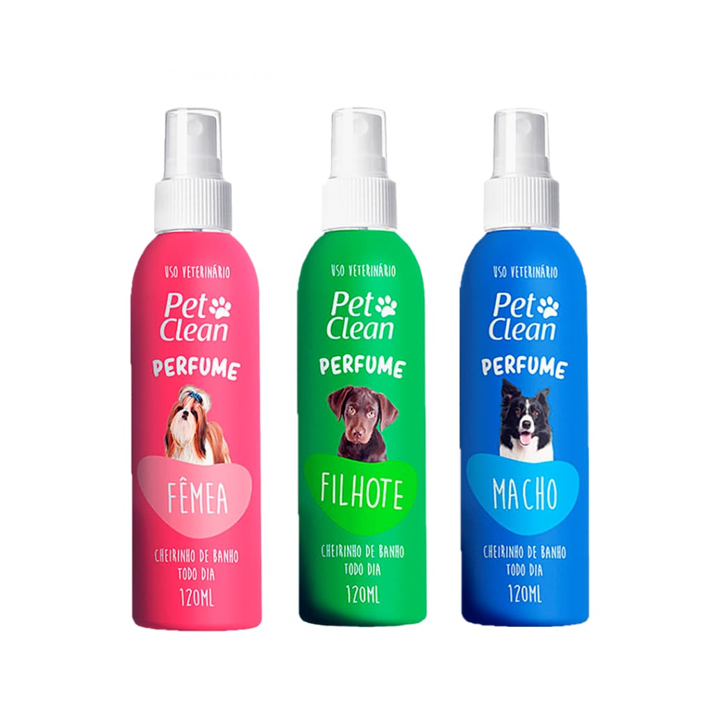 Perfume Cachorro Gato Pet Clean Banho E Tosa 120 Ml