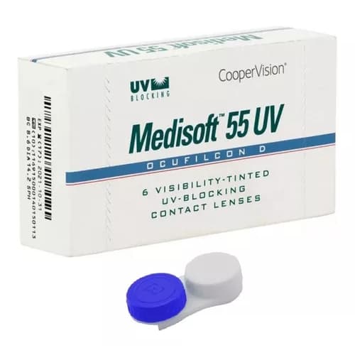 Lentes De Contato Medisoft 55 Incolor Miopia / Hipermetropia + Estojo