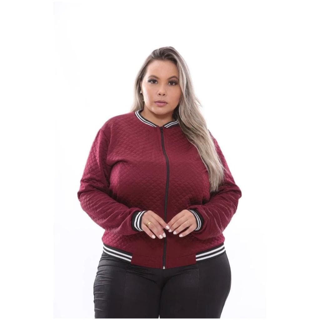 JAQUETA PLUS SIZE BOMBER BLUSA DE FRIO
