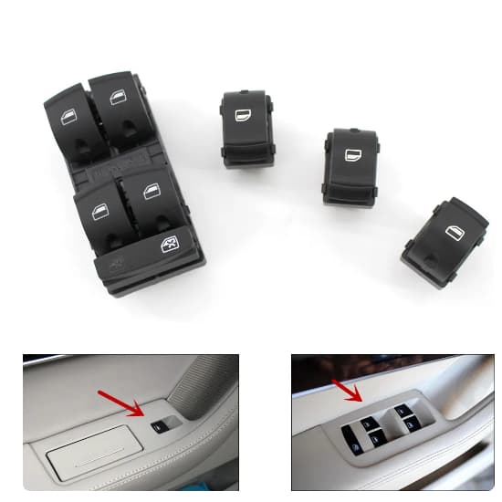 Comando Vidro Elétrico Audi A3 anos 2007 a 2014 A6 Q7 Ver referencia do modelo e ano do carro na descrição do anuncio