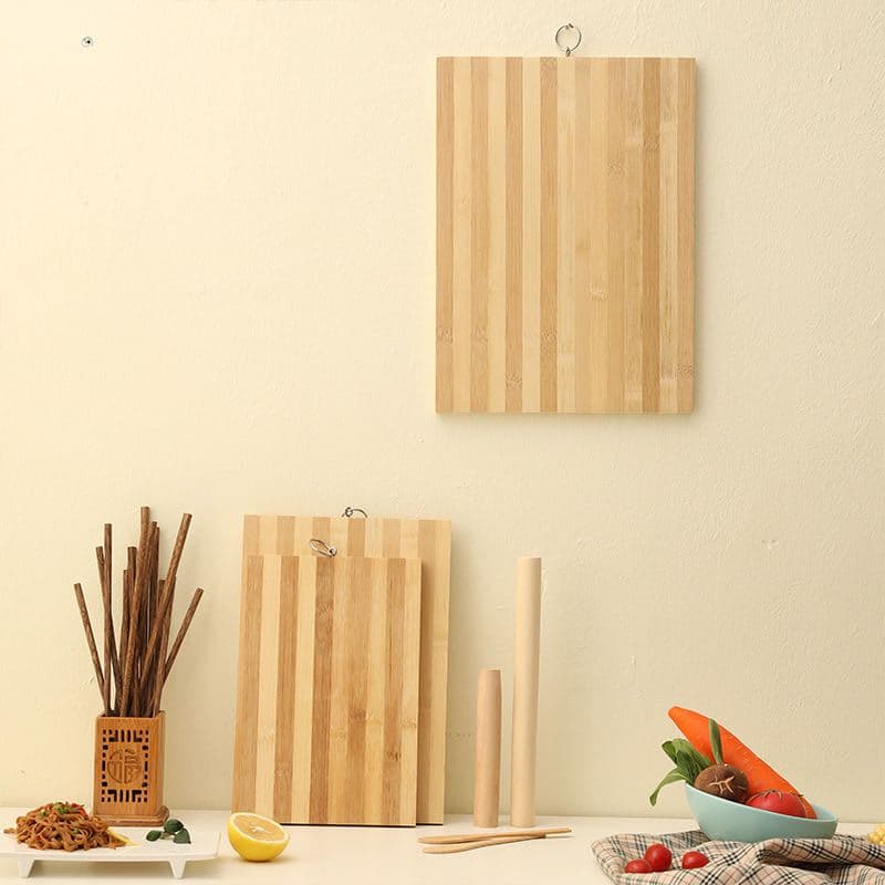 Tábua de Corte de Bambu com Padrão de Zebra