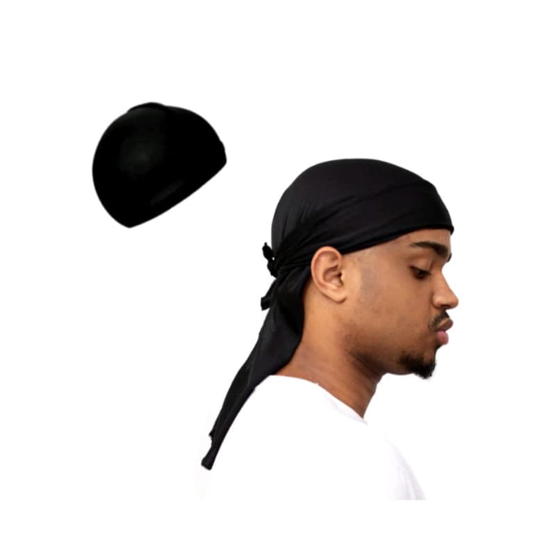 kit durag dureg + waves caps cap compressão para penteados waves trip hop