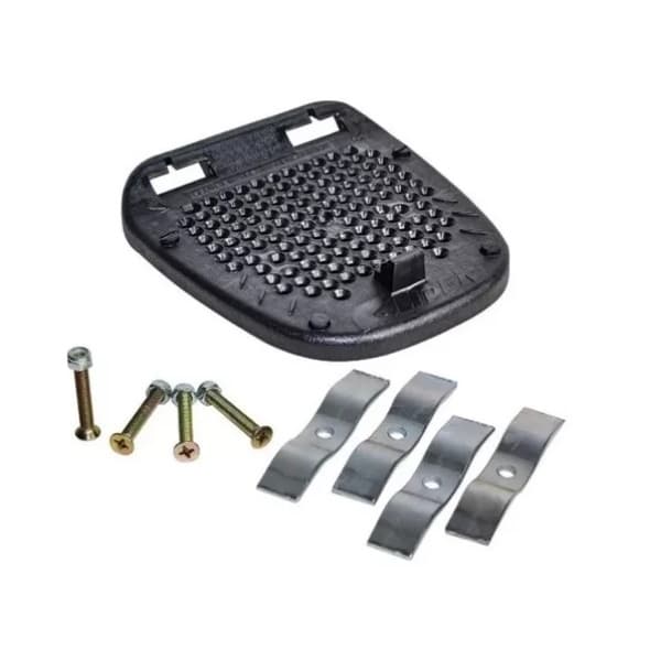 Kit Base + Parafusos + Roscas + Chapas - Para Baú 28/33/35/38/40 Litros - Marca Glider - Motos