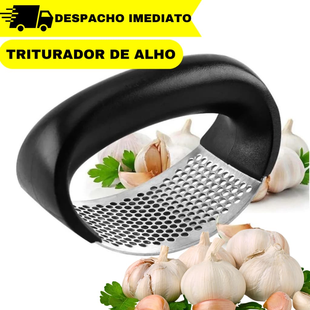 Triturador Amassador Espremedor de Alho Manual Profissional Original Alho Triturado em Segundos Para Cozinha Para Restaurante