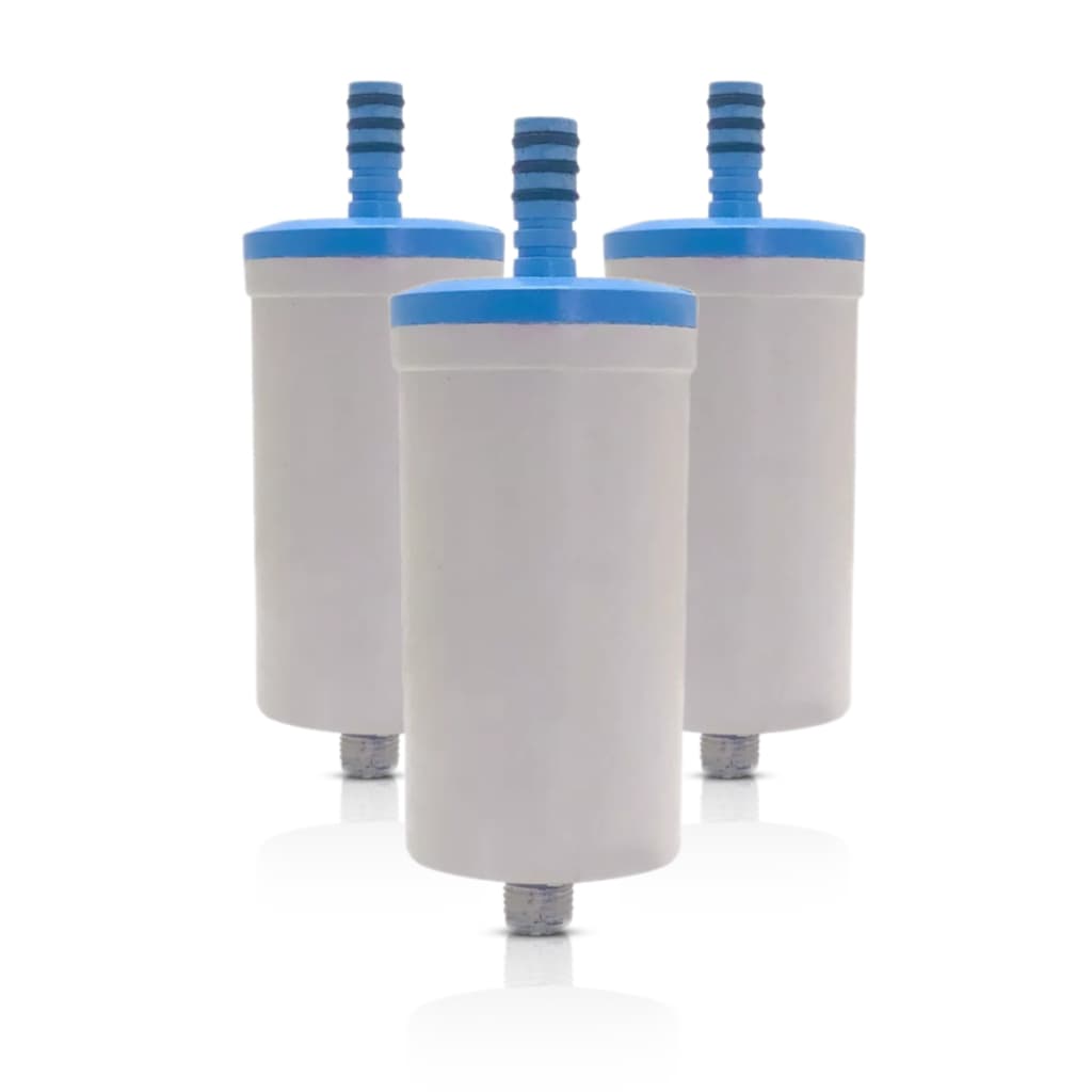 Kit 3 Refil Vela Filtro Universal Copo Torneira Abs Cozinha Gourmet Pia Parede