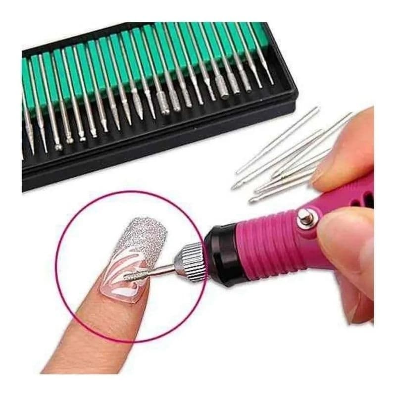 Kit broca diamantadas 30 und Lixa Elétrica Micro motor