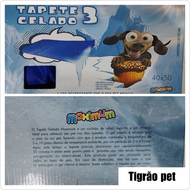 Tapete gelado pet M Tapete pet gelado M Tapete