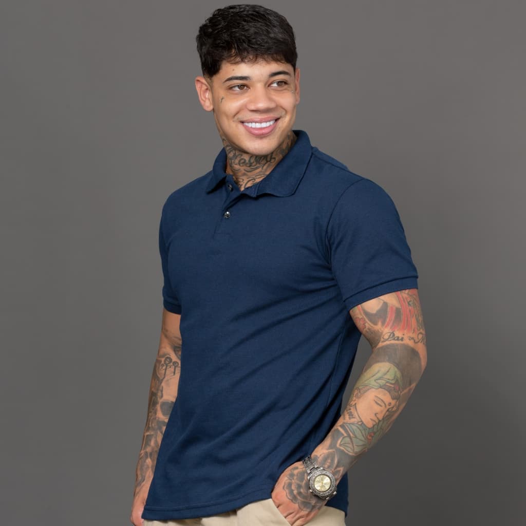 Camisa Gola Polo Masculina Lisa PREMIUM Barata 100% ALGODÃO