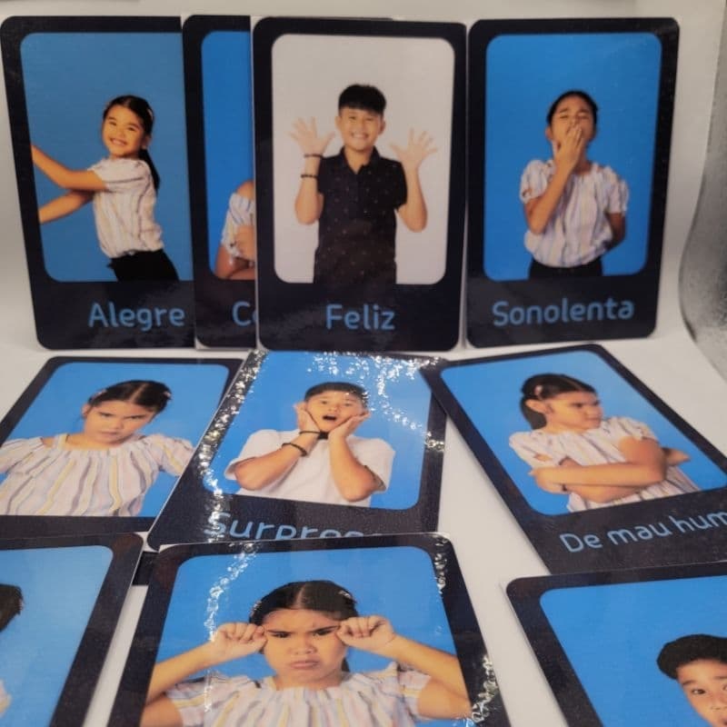 Cartões Fotos Emoções e Sentimentos