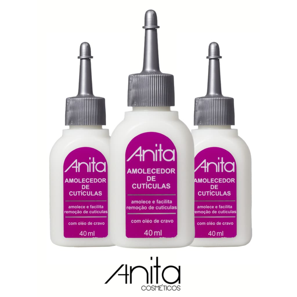 Anita - Kit 3 Amolecedor De Cutículas 40ml