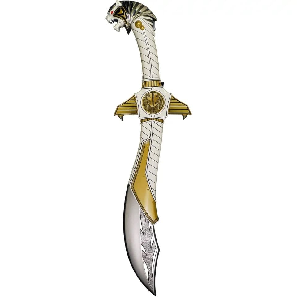 Power Ranger Branco Espada Sabre Cosplay Fantasia