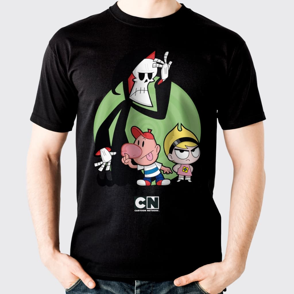 Camiseta infantil Billy e Mandy Thunder Cats Camisa 100% Algodão Blusa envio imediato