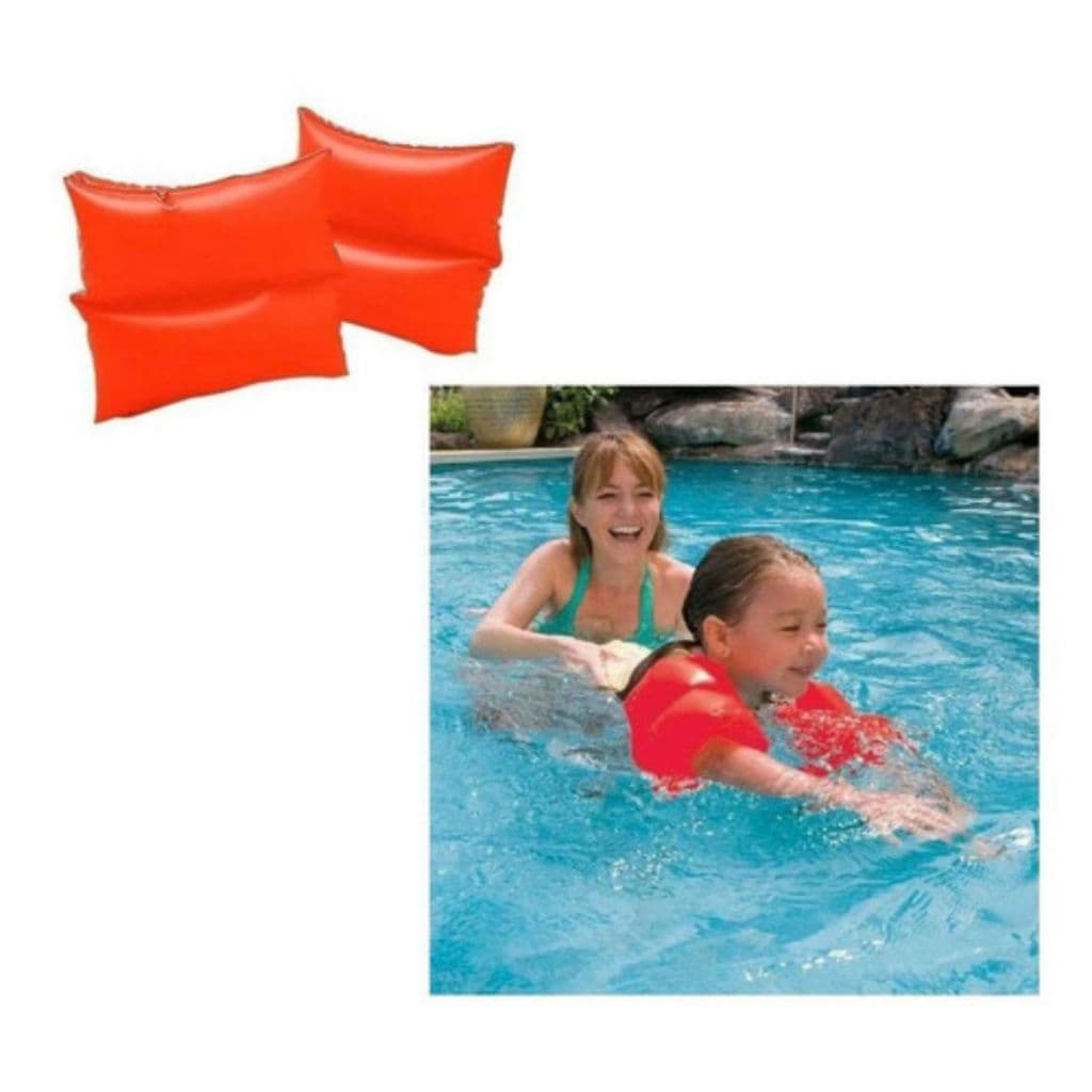 Boia De Braço Inflável Infantil Laranja 19cm X 19cm Intex