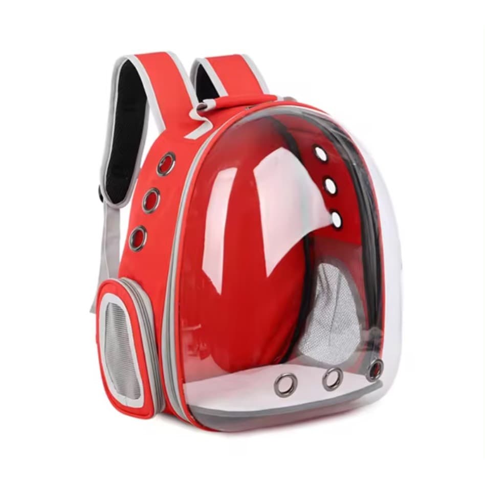 Mochila Pet Para Transporte De Cães E Gatos Visão Panorâmica
