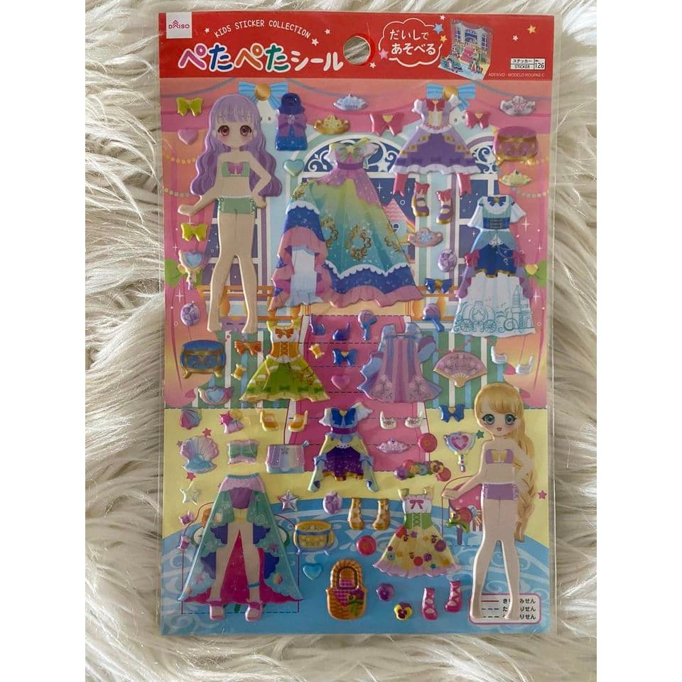 Cartela De Adesivos Diversificados Tot Story 3D e Lovely Girls 3D
