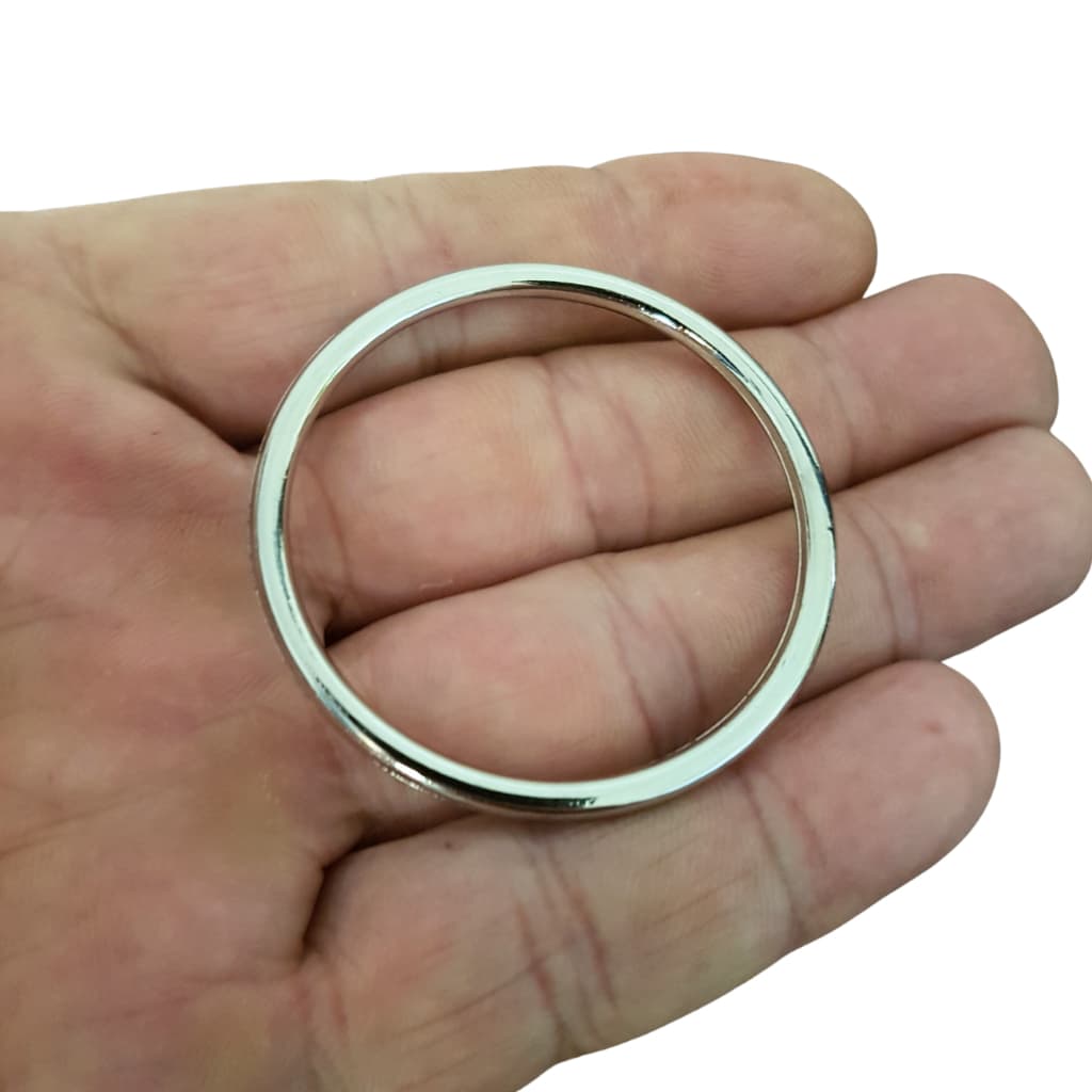 Argola Metal 40mm C/ 50 unidades Prata Ouro Velho Argola pBolsas Roupas e Artesanatos