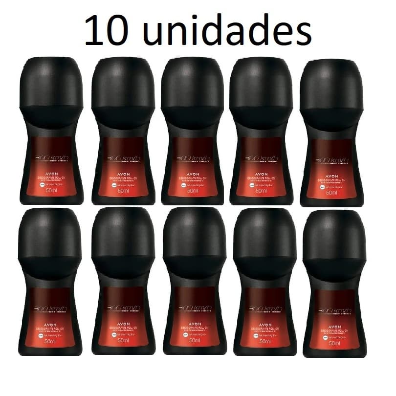Kit 10 Unidades Desodorante Antitranspirante  Roll-On Avon  - 50 ml - Diversas Fragrâncias