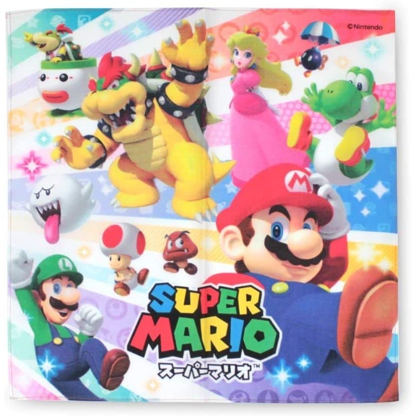 Lenço Infantil Japonês Genuíno Super Mario e Meu Vizinho Totoro