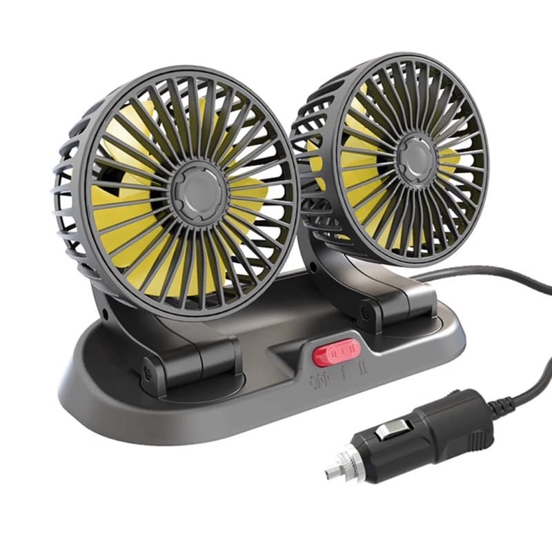 Ventilador De Carro 12v Velocidades Regulável Resfriamento Cabeça Suprimentos Para Veículos Com Ar