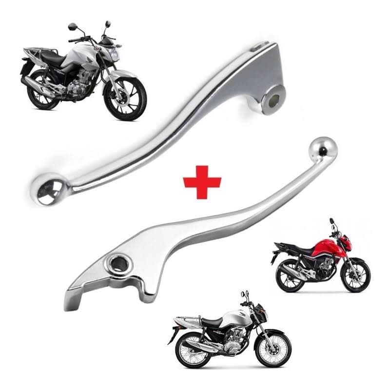 Manete Freio Disco + Manete Embreagem CG125/150 Cromado