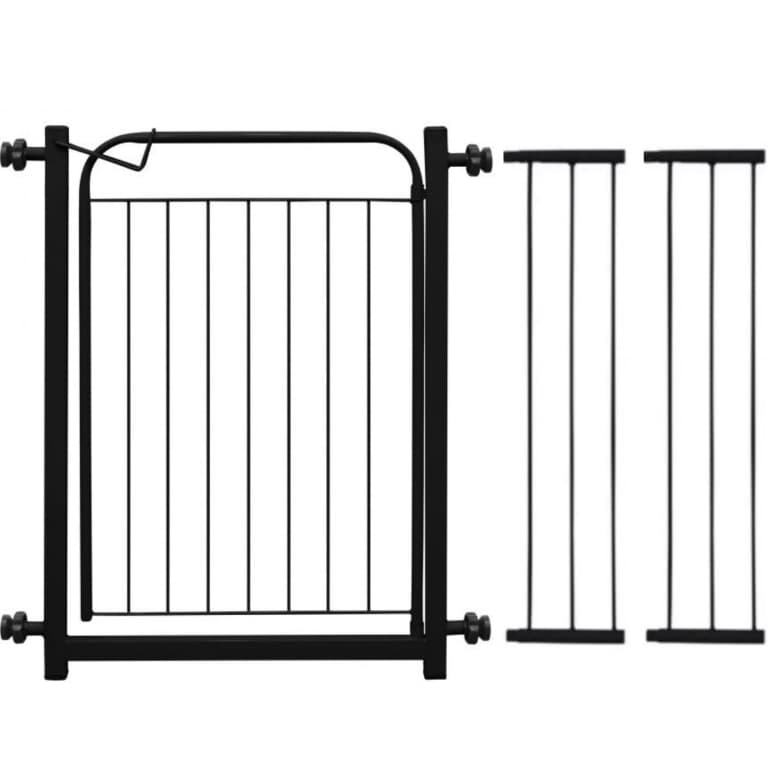 Portão Grade Para Cachorro ( 78CM A 123CM ) + Extensores Cercado Proteção Para Pet