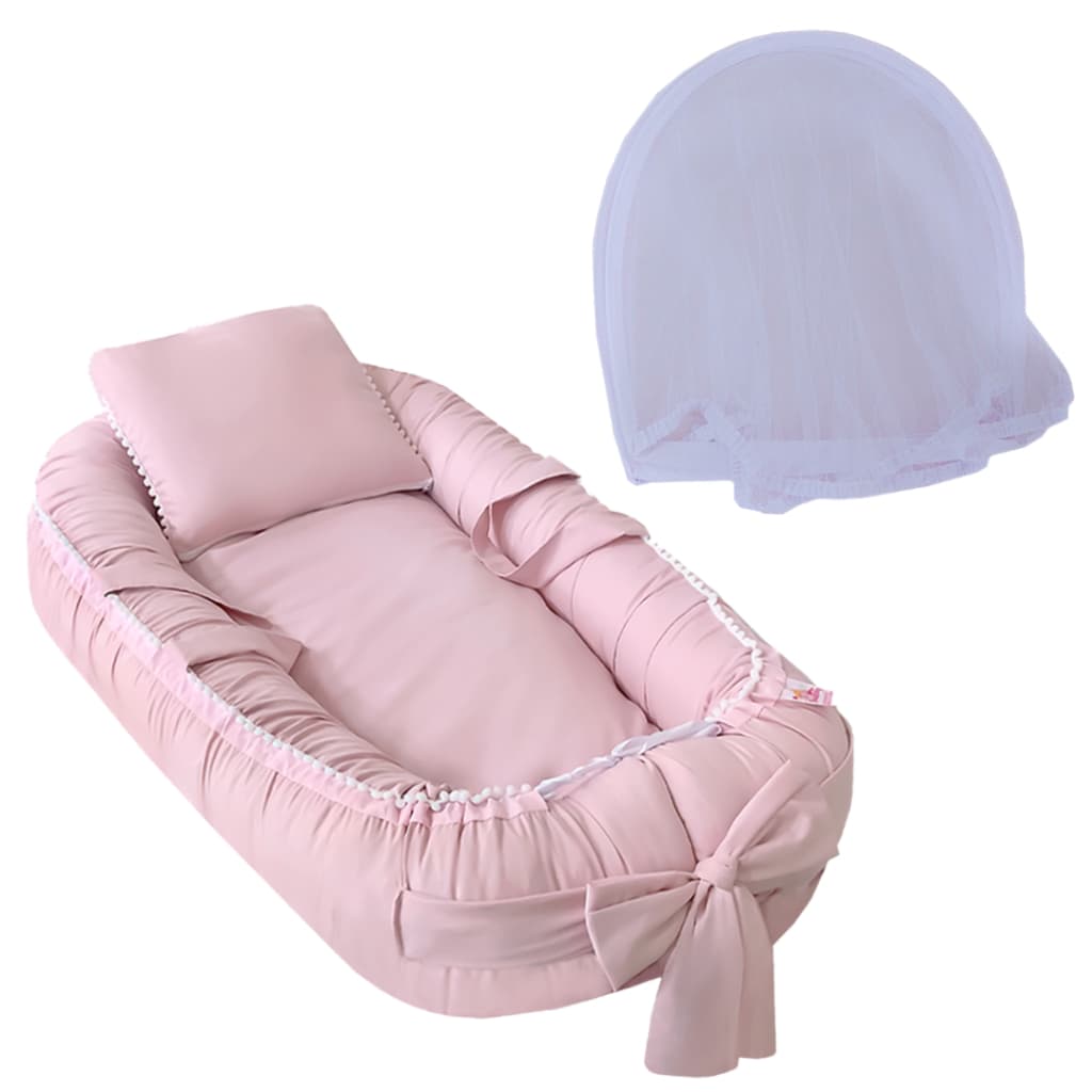 Kit Ninho Redutor Conforto com Regulagem Zíper Travesseiro & Mosquiteiro Protetor - Pronta Entrega