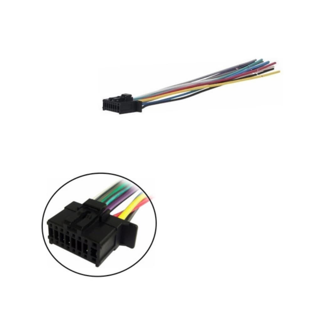 Chicote Radio Pioneer Mvh 88ub Mvh 98ub Mvh-s218bt Deh-x1680 LINHA NOVA FUSIVEL LATERAL