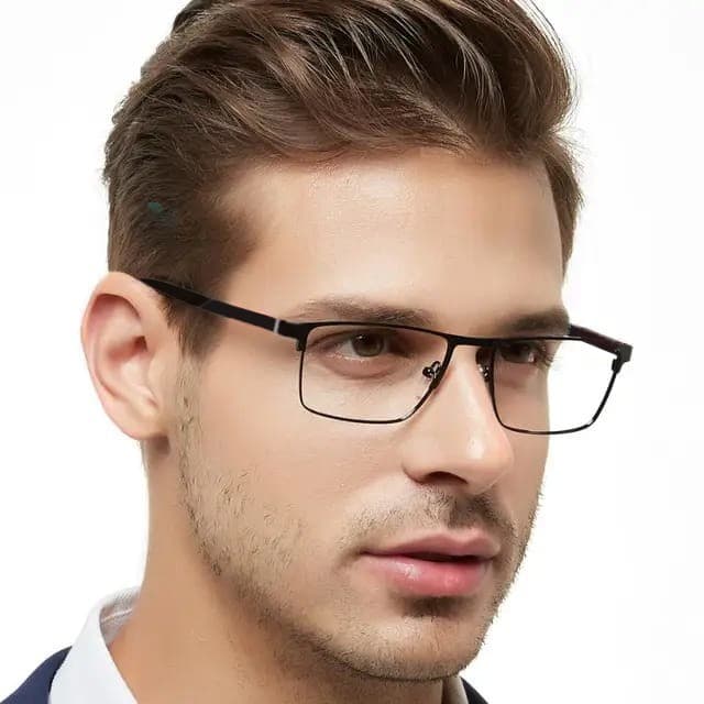 Armação de Óculos Masculino para Grau Elegante, Confortável e com Proteção UV, Moderno Dia a Dia