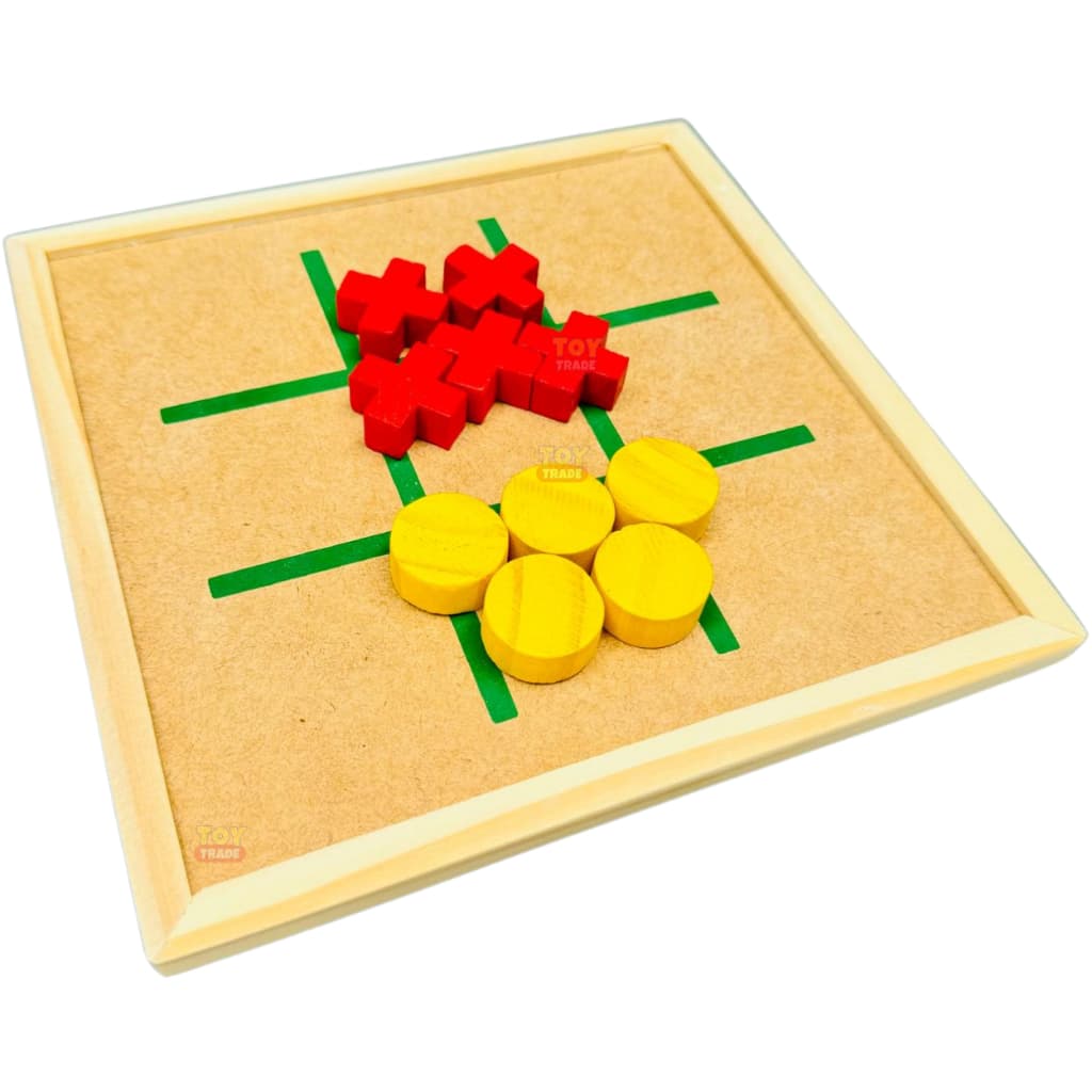 Jogo da Velha Tabuleiro em Madeira Interativo Educativo Jogos de Mesa Estimula o Aprendizado