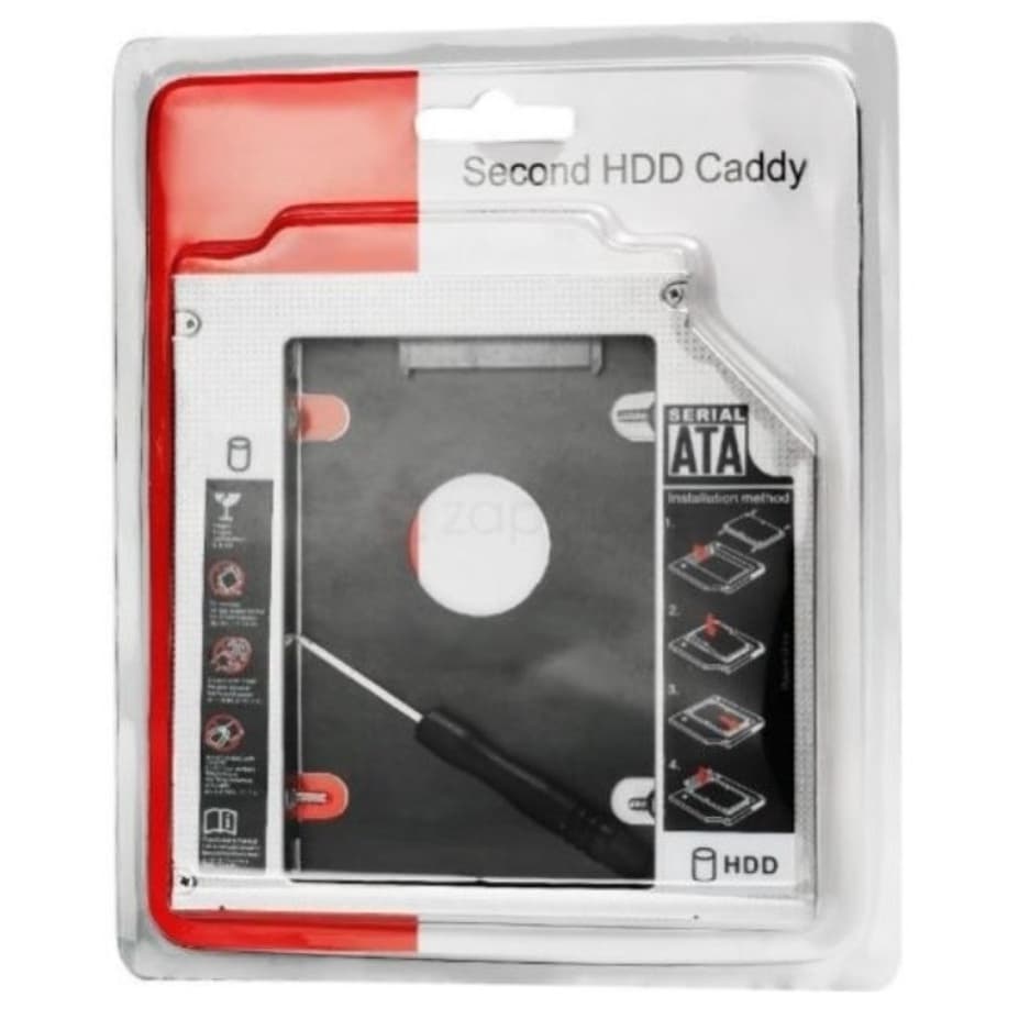 Case Caddy Gaveta Suporte Hd Notebook Para Segundo Hd 9.5mm