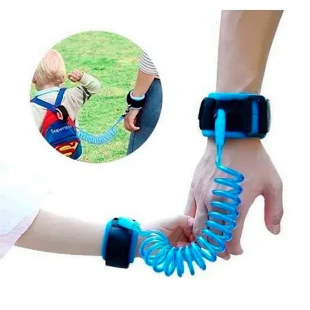 Pulseira Infantil Criança Bebe Segurança Guia Cor Sortida