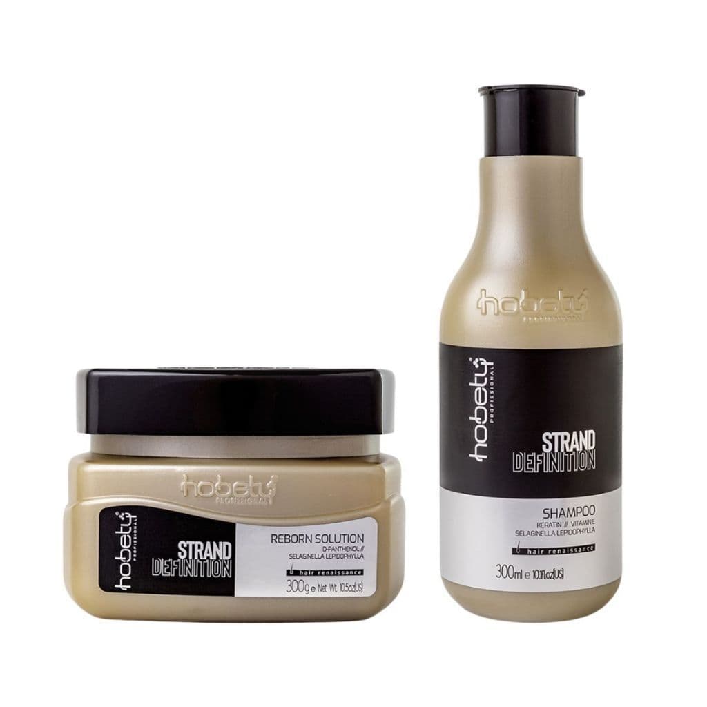 Shampoo 300ml +Máscara 300g Prótese Capilar Mega Hair e Raízes Oleosas Hobety