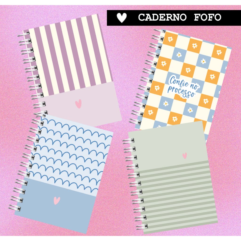 Caderno Fofo Personalizado